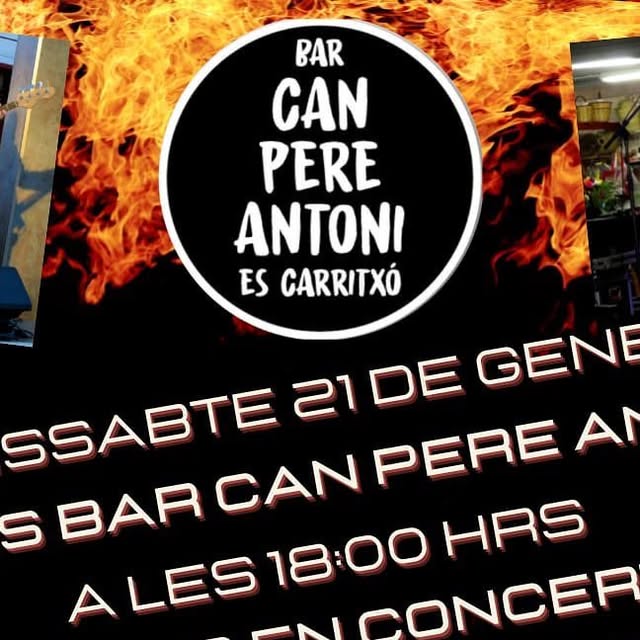 Cartel de Bar Can Pere Antoni Es Carritxó
